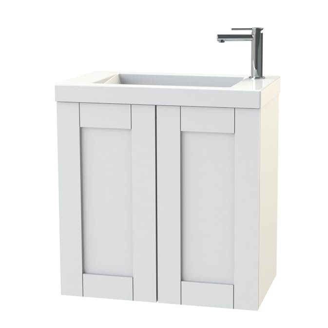 Tvättställsskåp Miller Badrum London 60 Luckor för Heltäckande Tvättställ