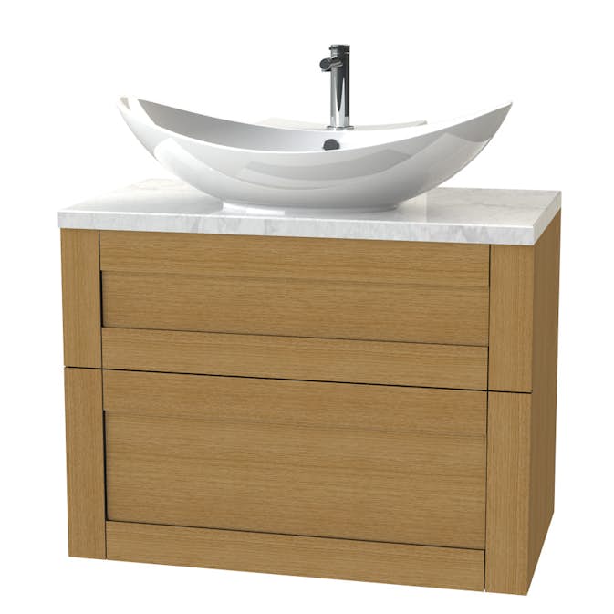 Tvättställsskåp Miller Badrum London 80 för Fristående Tvättställ