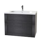 Tvättställsskåp Miller Badrum London 80 för Heltäckande Tvättställ