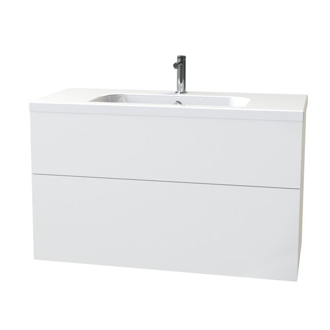 Tvättställsskåp Miller Badrum New York 100 för Heltäckande Tvättställ