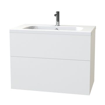 Tvättställsskåp Miller Badrum New York 80 för Heltäckande Tvättställ