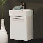 Tvättställsskåp Noro Single Vit Högblank