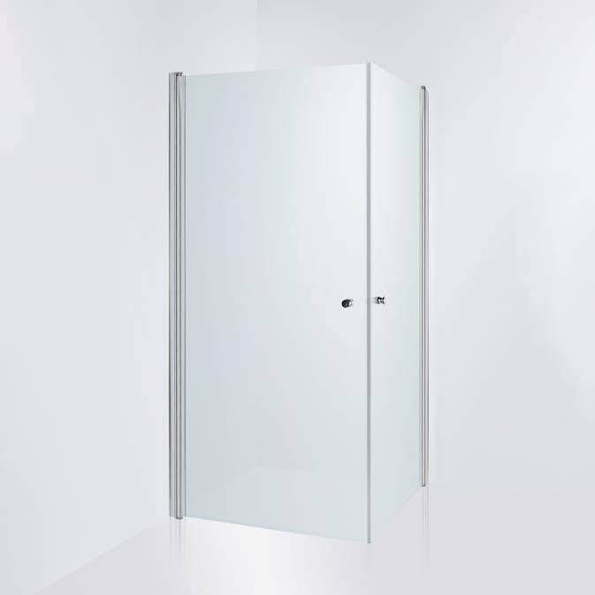 Duschhörn Duschbyggarna Twin De Luxe Frostat Glas