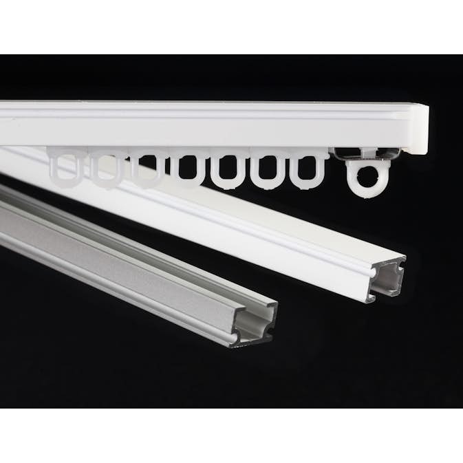 Gardinskena Kirsch U-skena Komplett för Gardinupphängning