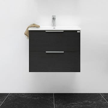 Tvättställsskåp 4AQUA Slim Med 2 Lådor