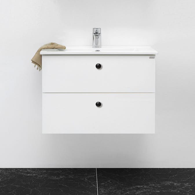 Tvättställsskåp 4AQUA Slim Med 2 Lådor
