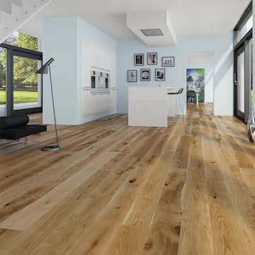 Parkettgolv Moland Rustica Wideplank Olja, Brushed