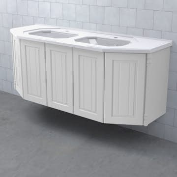 Tvättställsskåp Björbo Badrum Valhall 150 Luckor Dubbel