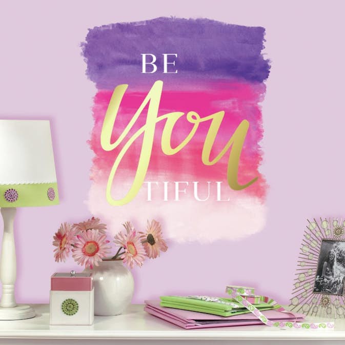 Väggdekor RoomMates BeYouTiful Quote