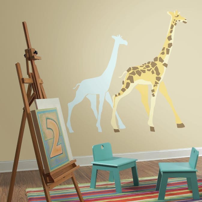 Väggdekor RoomMates Giraffe Giant