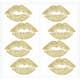 Väggdekor RoomMates Lip with Glitter