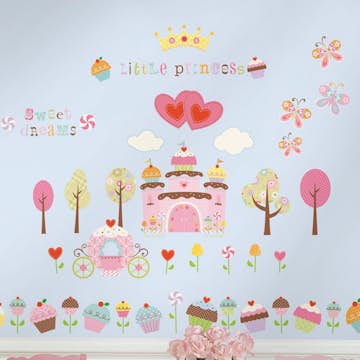 Väggdekor RoomMates Happi Cupcake Land