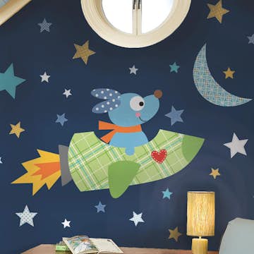 Väggdekor RoomMates Rocketdog