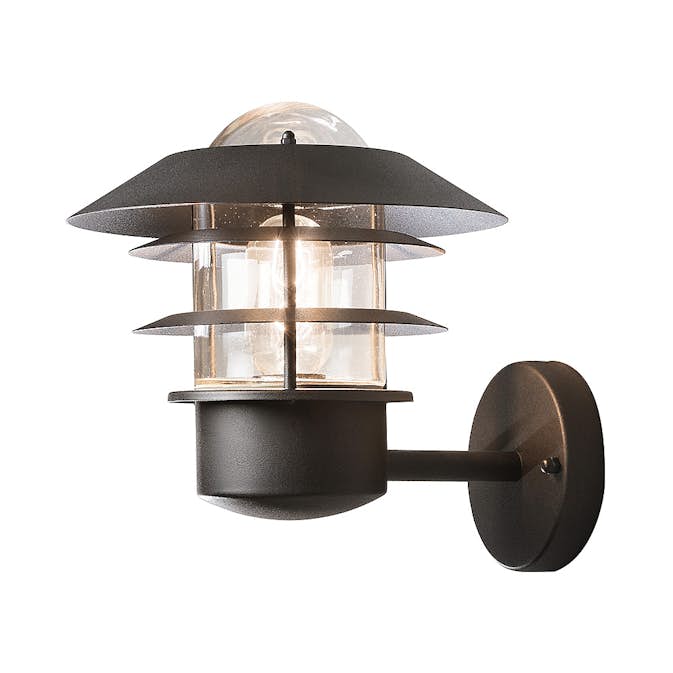 Vägglykta Gnosjö Konstsmide Modena Upp E27 Svart 22x26x24