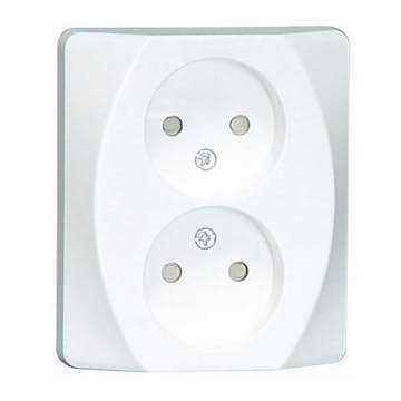 Vägguttag Malmbergs Nova Infälls 2-Vägs utan Jord