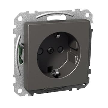 Vägguttag Schneider Electric Exxact 1-vägs Skruvanslutning