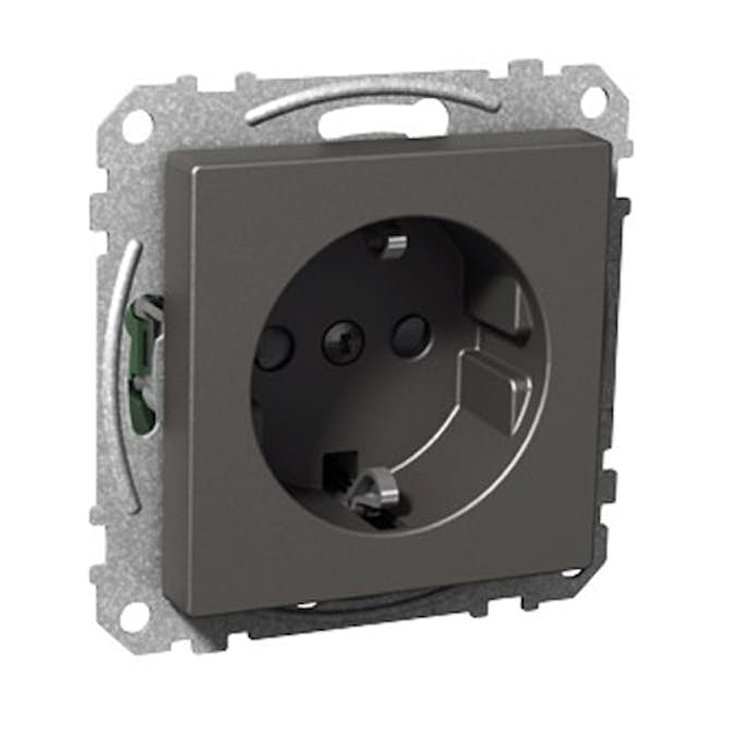 Vägguttag Schneider Electric Exxact 1-vägs Skruvanslutning
