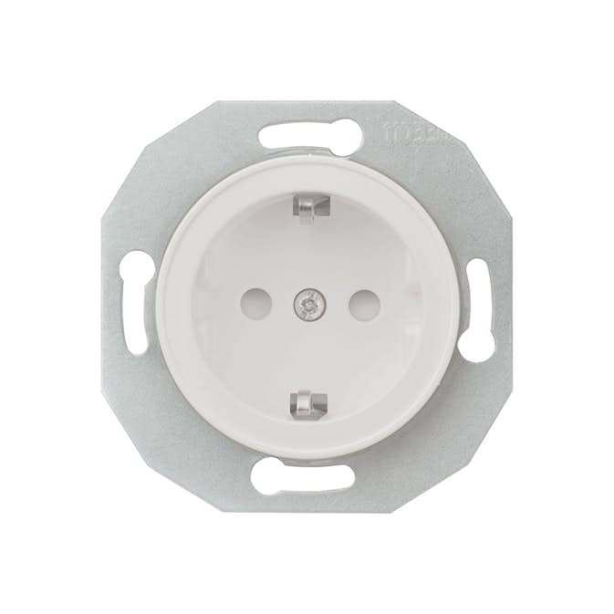 Vägguttag Schneider Electric Renova 1-vägs Jordad