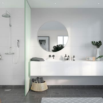 Våtrumsskiva Fibo White 2094-M63 S