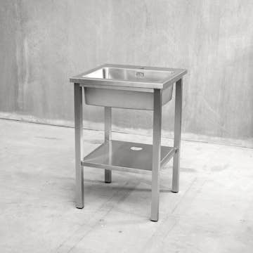 Bänkstativ Vilan Stainless Variant Stativ och Underhylla med hål