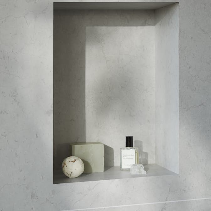 Våtrumsskiva BerryAlloc Wall & Water Santori Marmor 60x240