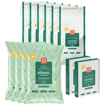 Gräsfrö Xeed Paket Med Gödsel Nyanläggning 1050 kvm