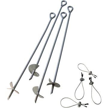 Markförankrare Gop Heavy Duty Stål 4-Pack