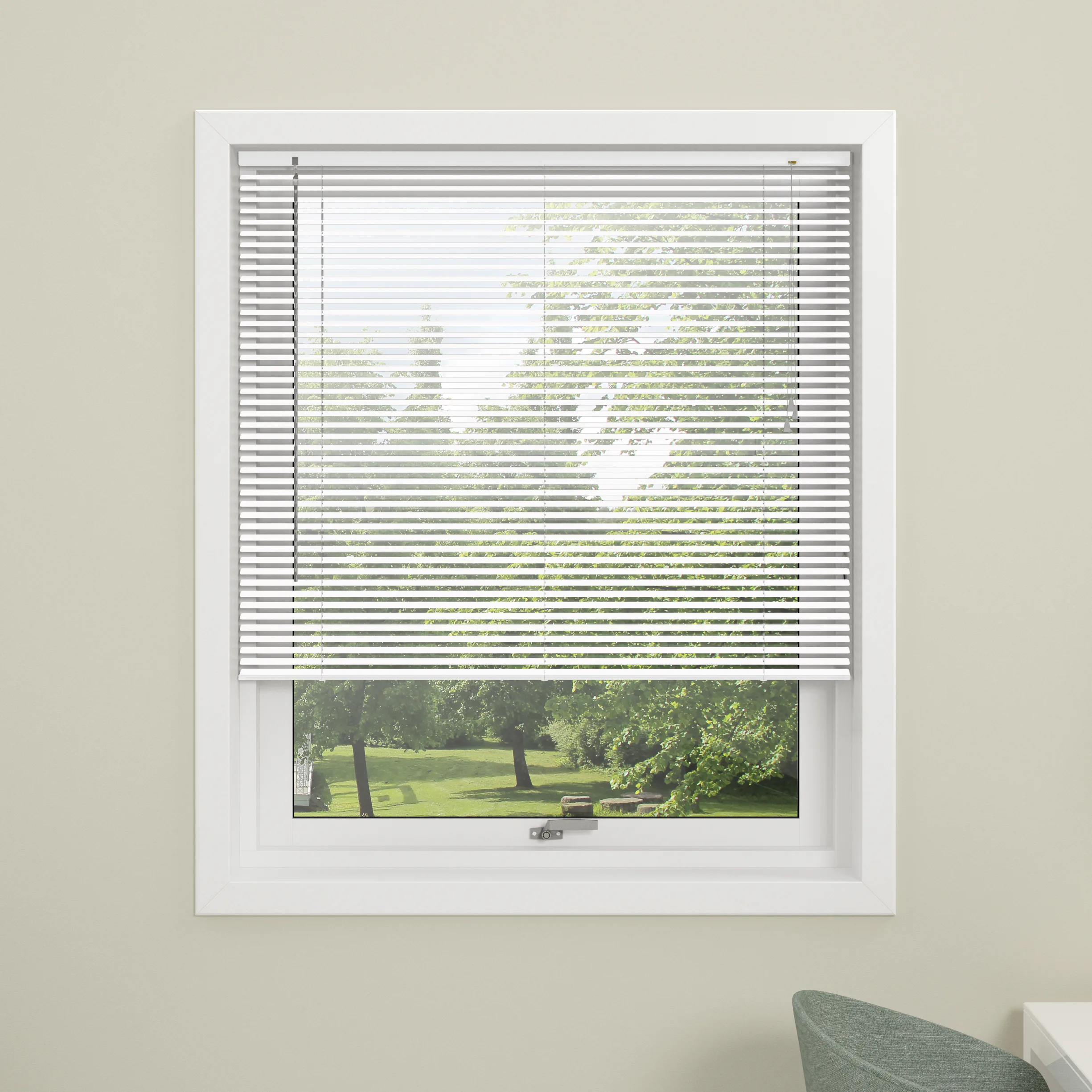 Alu-persienn Twist 25mm vit 60x130 Bredd: 60 cm, Längd: 130 cm, Färg: Vit