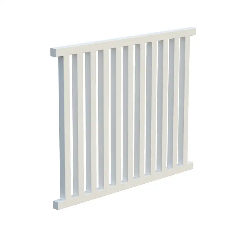 Siri 11, fence for terrace Vitmålad