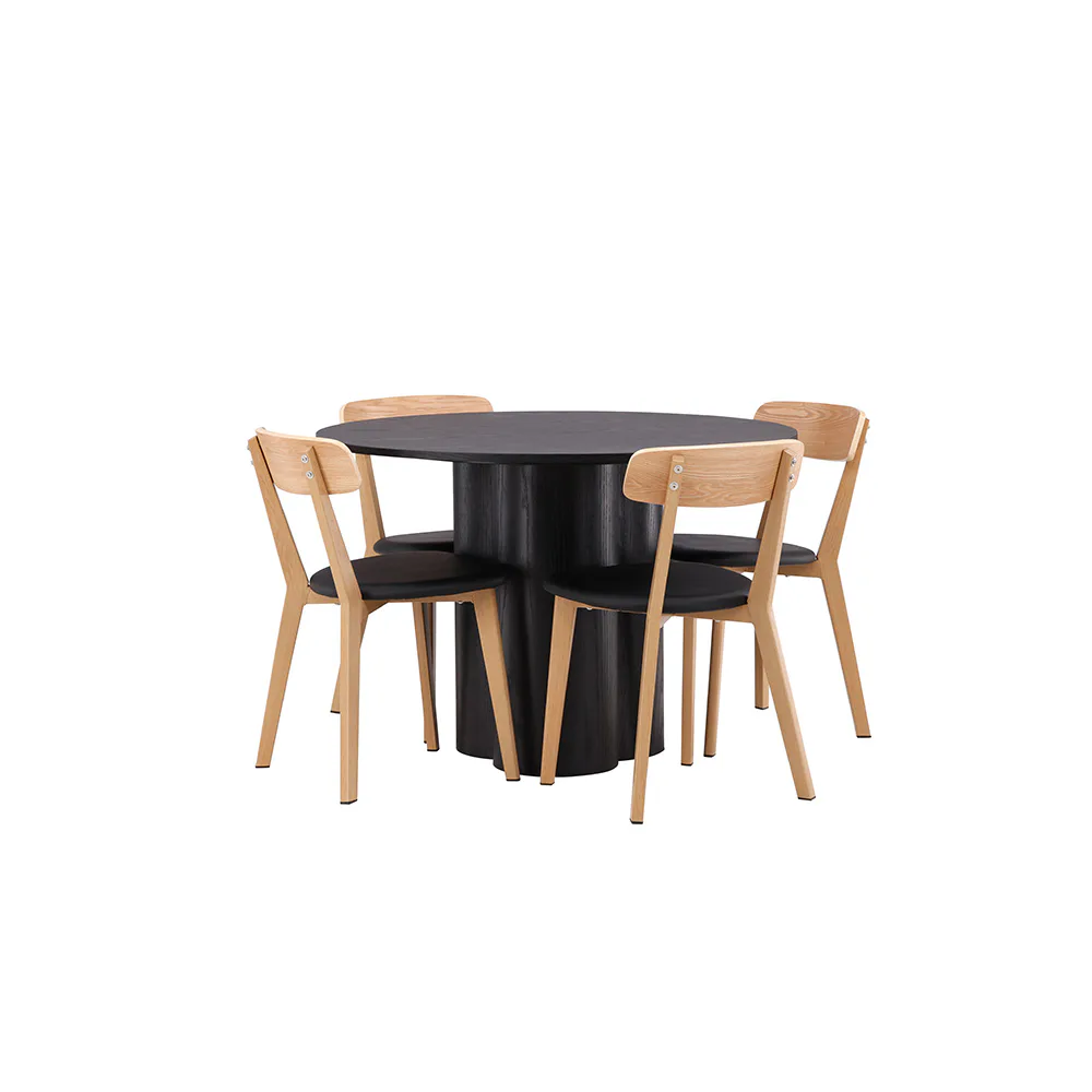Matgrupp Venture Home Olivia med 4 Sanjos Stolar