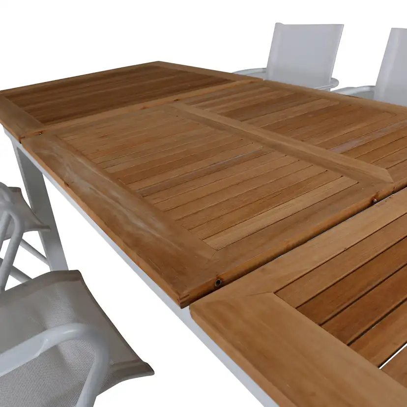 Matgrupp Utomhus Venture Home Pave med 6 Act Trädgårdsstolar L: 160 cm