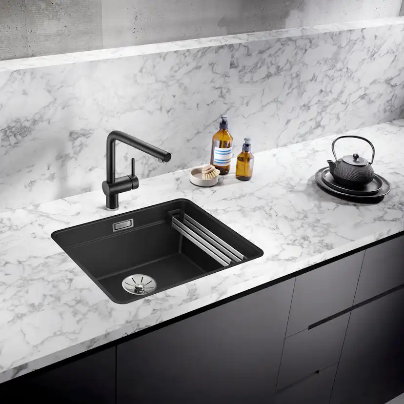 BLANCO ETAGON 500-F SILGRANIT® INFINO - SVART Svart