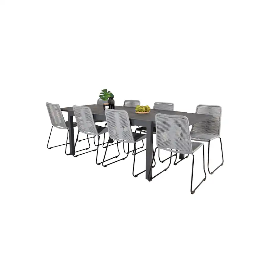Matgrupp Venture Home Madrid 160/240 med 8 Leon Stolar