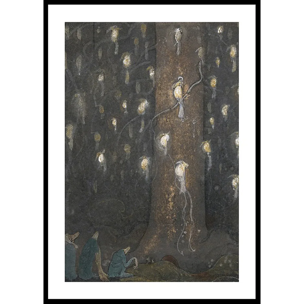 Poster Gallerix Fågelsången av John Bauer