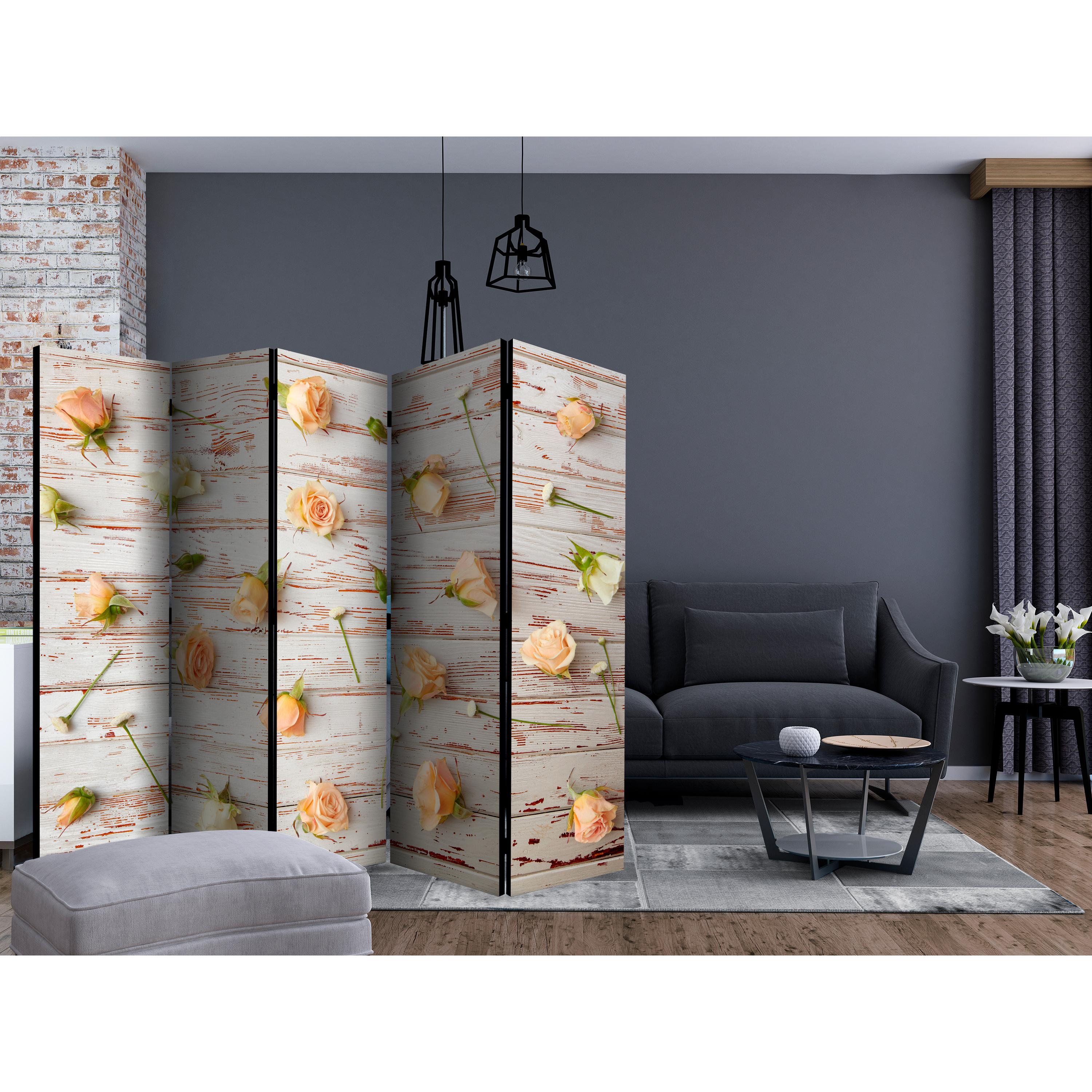 Rumsavdelare Arkiio Wood och Roses II 225x172 cm