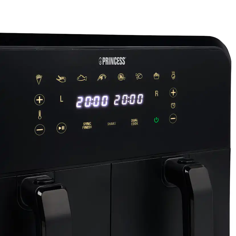 Luftfritös Princess Med Dubbla Korgar 2X4L 2400W 182068