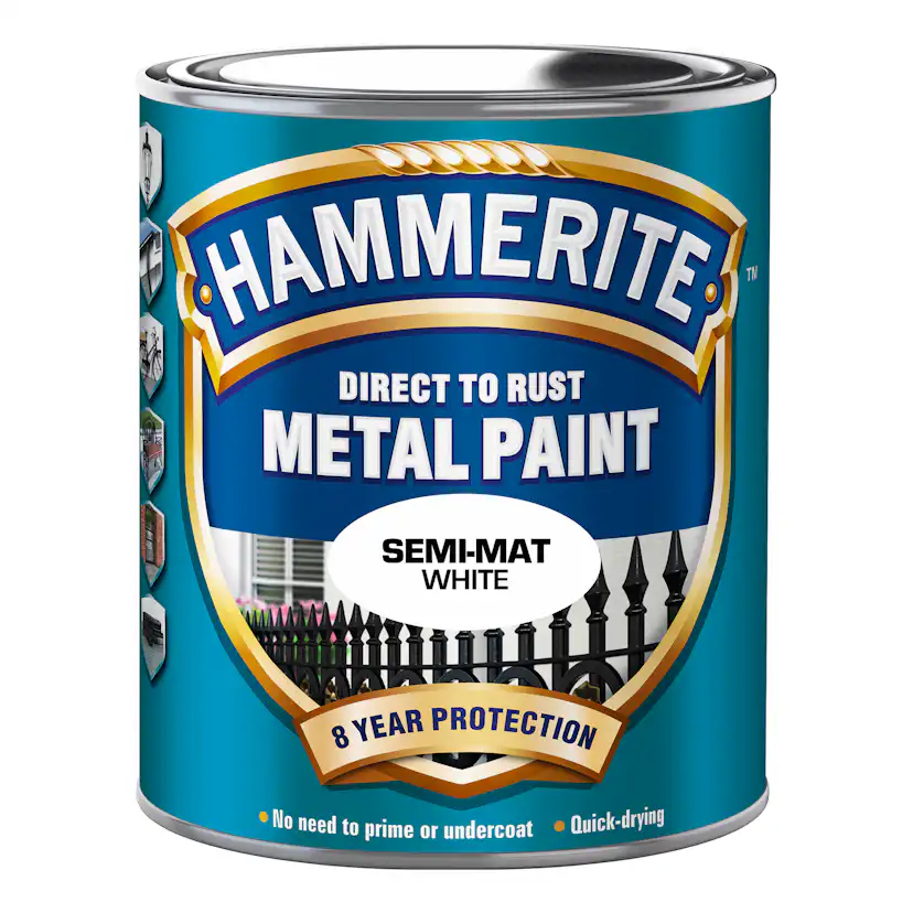 Rostskyddsfärg Hammerite Sidenmatt Vit 750ml