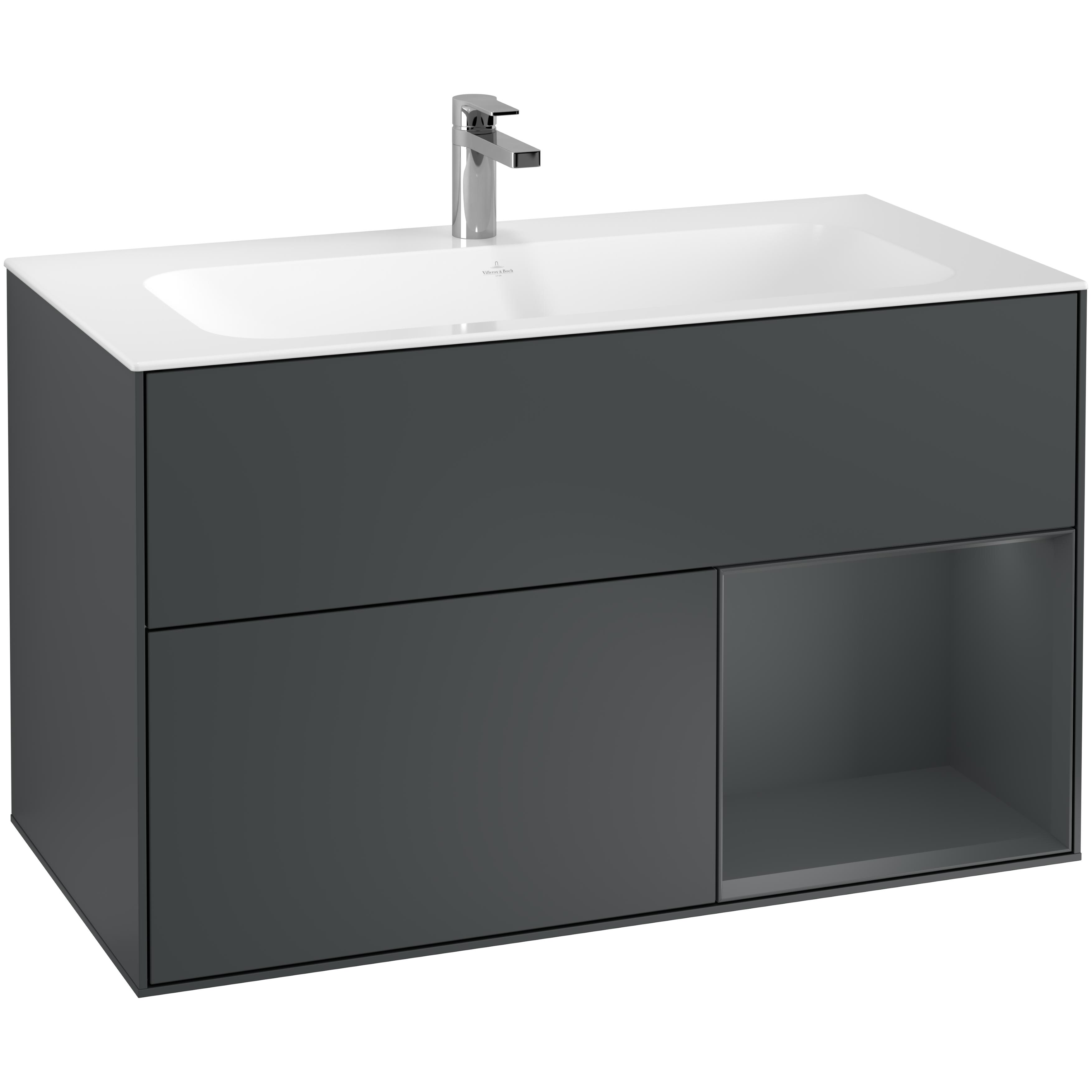 Tvättställsskåp Villeroy & Boch Finion med 2 Lådor och Hylla för Inbyggt Tvättställ