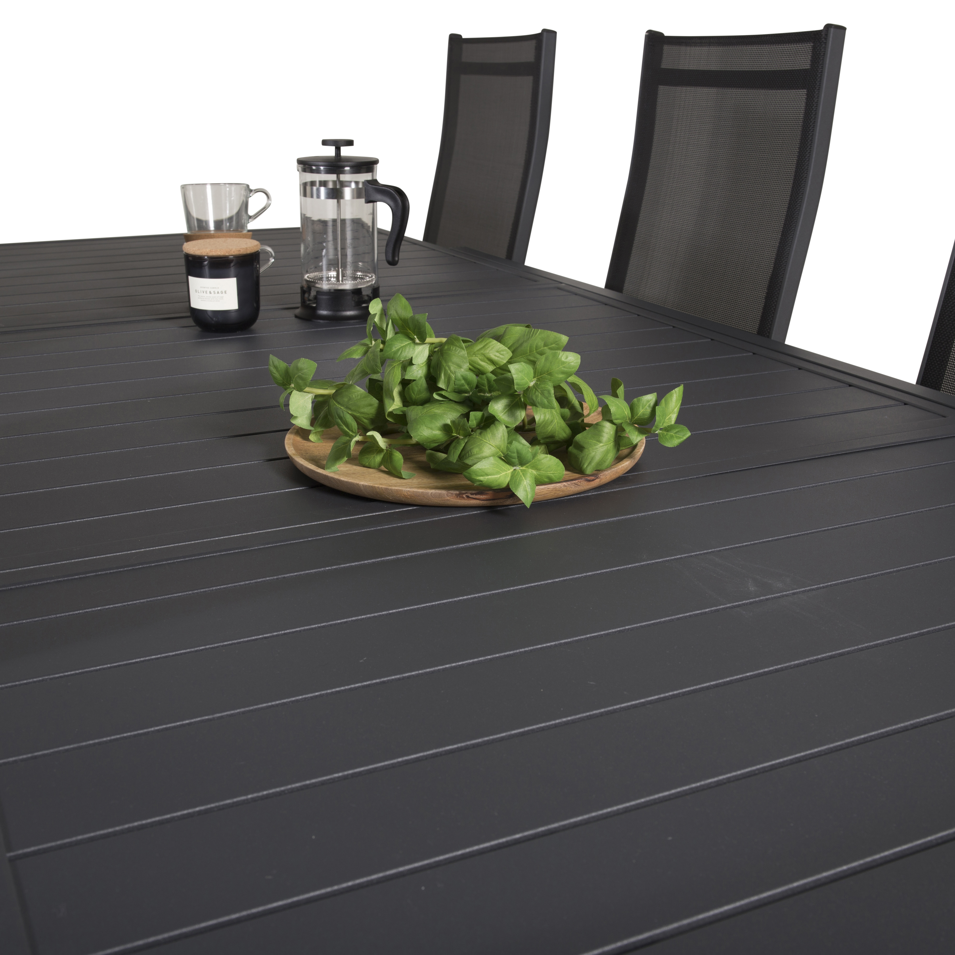 Matgrupp Venture Home Madrid 160/240 med 8 Copacabana Stolar