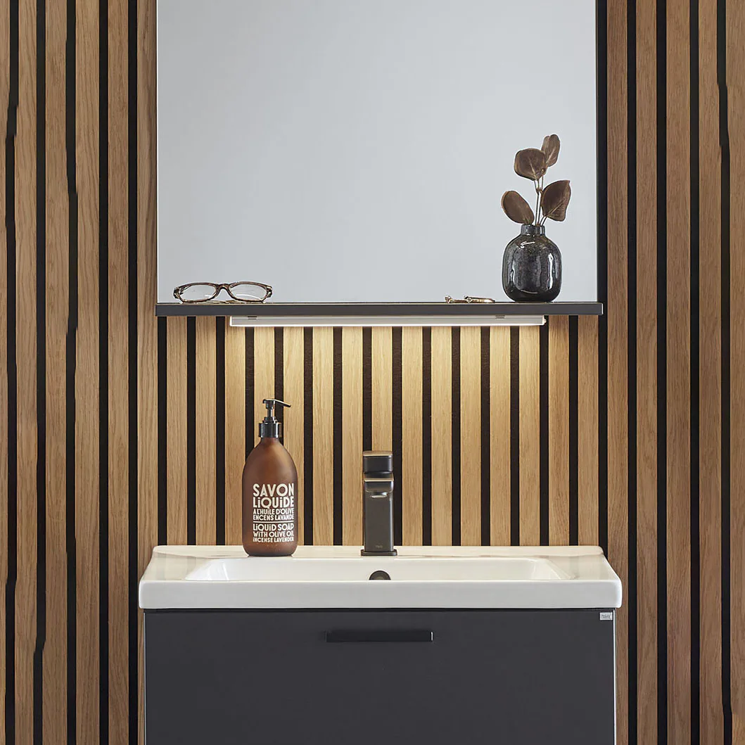 Underbelysning Hafa Store 430 Matt Aluminium Badrumslampa