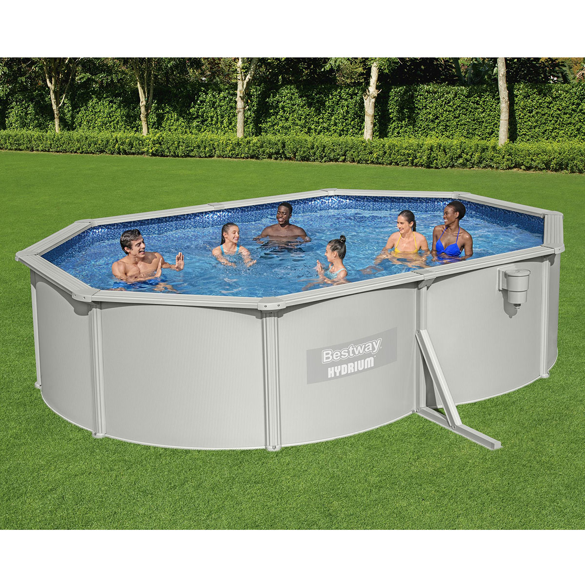 Stålväggspool Bestway Hydrium Oval 5x3,6 m