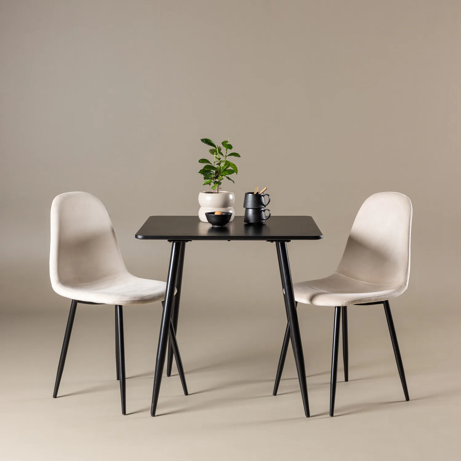 Svart/Beige