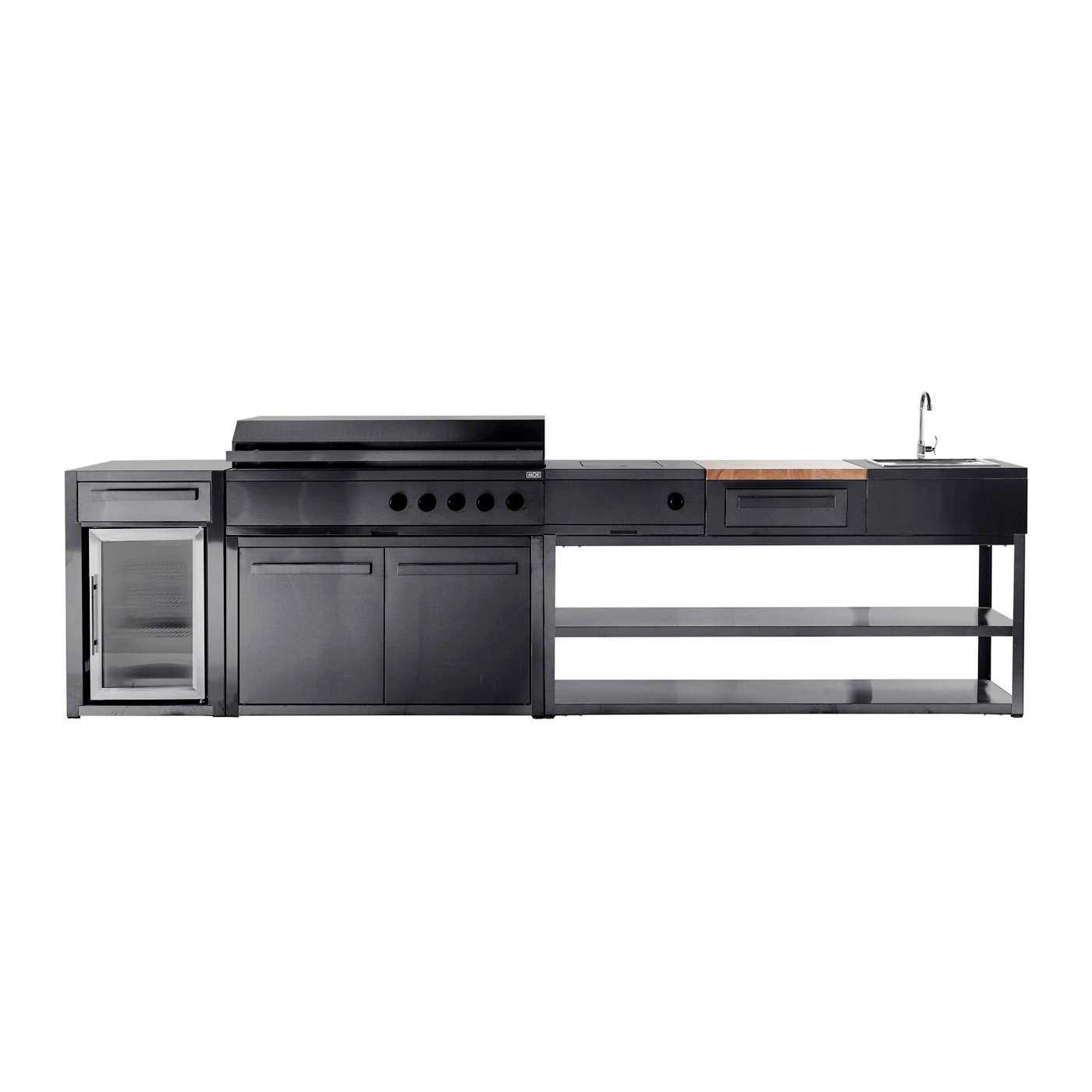 Myoutdoorkitchen - Nordic Line Black - 201SS - Free-standing Svart