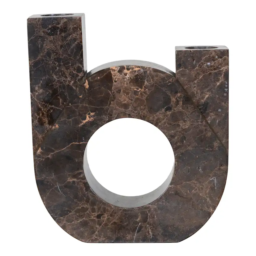 Ljusstake House Nordic Marble Twin