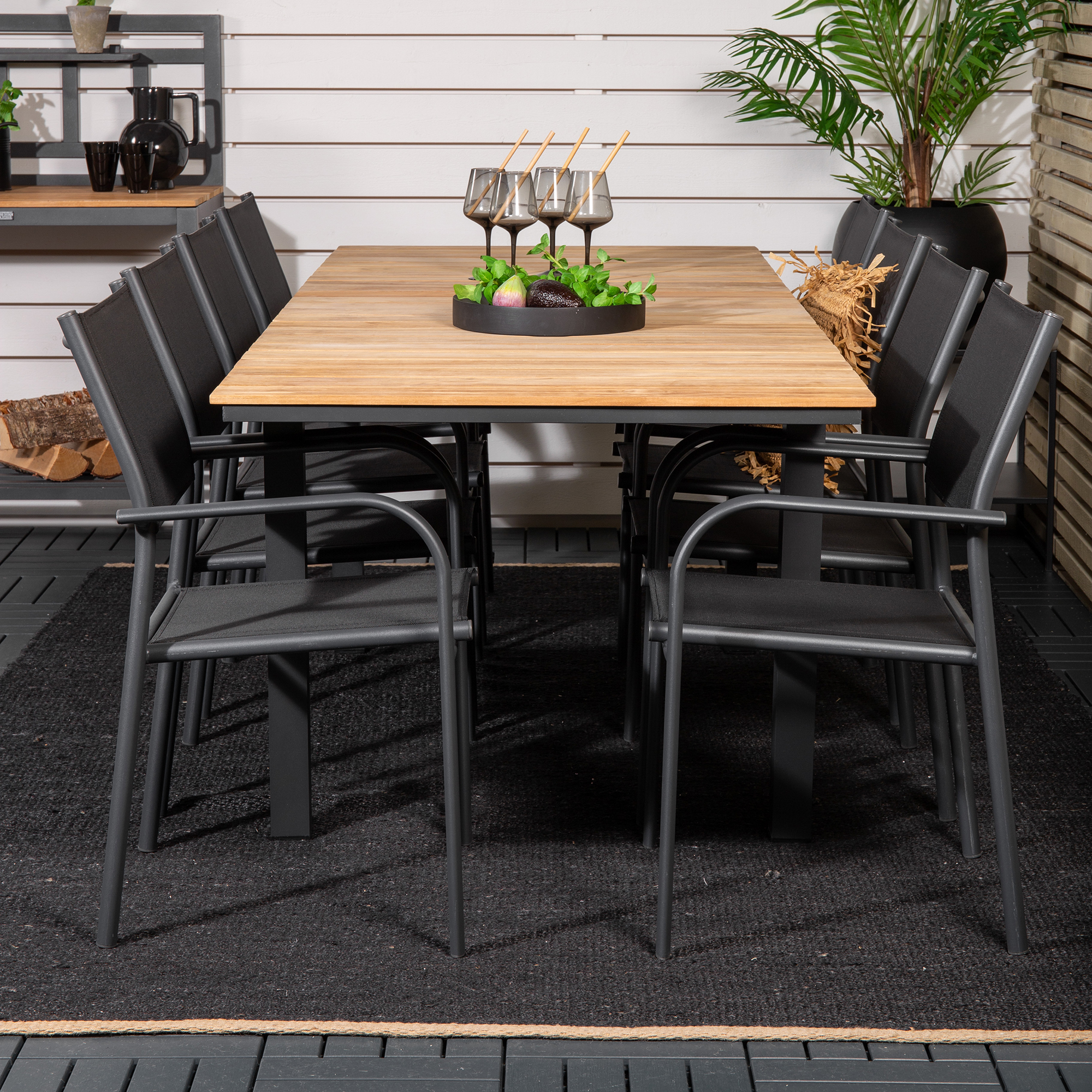 Matgrupp Venture Home Meya 160/240 med 8 Siri Matstolar
