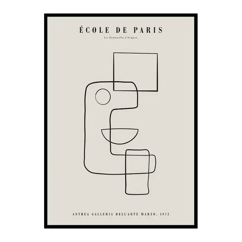 Poster Gallerix Picasso Cubisme Et Lignes