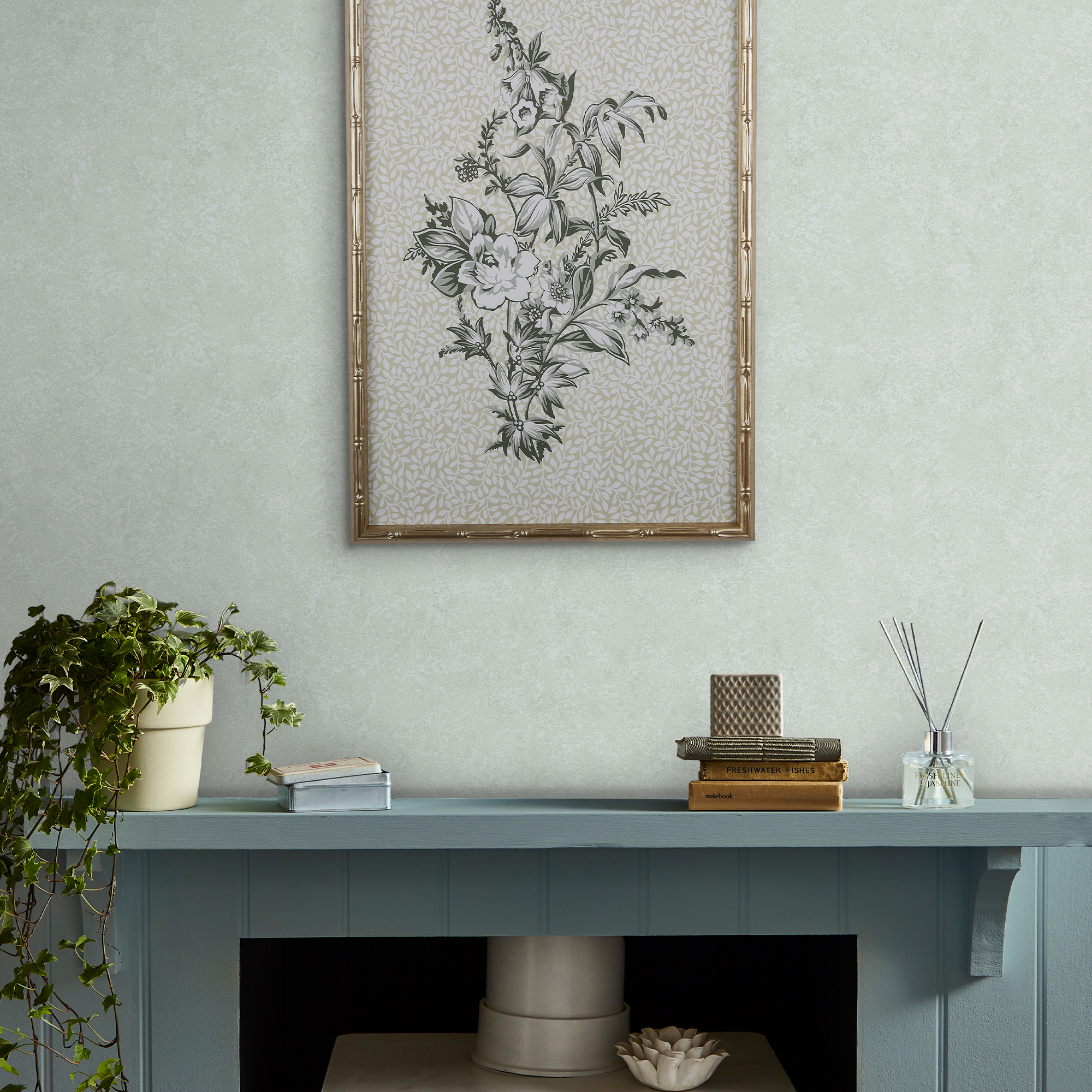 Tapet Laura Ashley Brindley Duck Egg Blå 122756