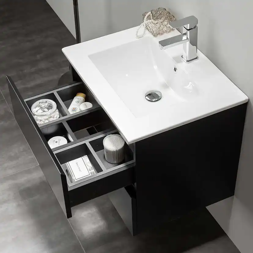 Tvättställsskåp Bathlife Eufori Svart