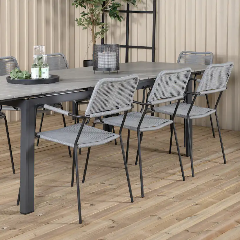 Matgrupp Venture Home Lova 224 med 8 Leon Matstolar