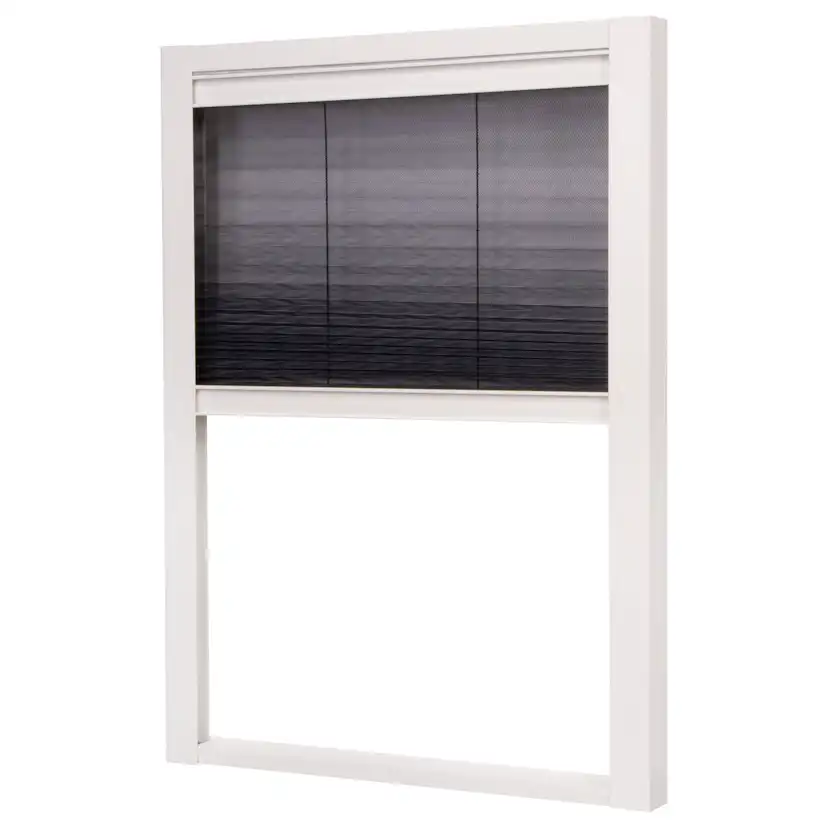Insektsnät Lundbergs Plisserat Duo Fönster 1230X1600 mm Vit